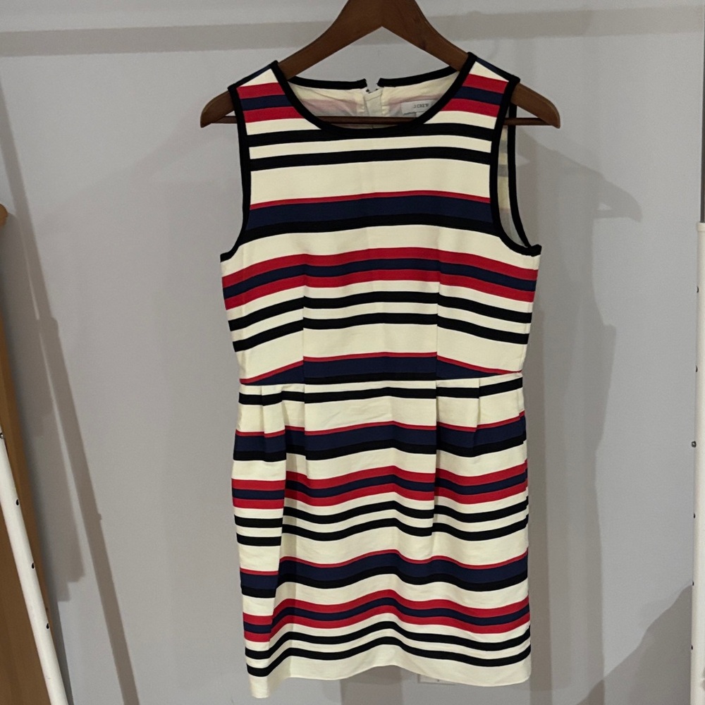 J. Crew Multicolor Striped Mini Dress